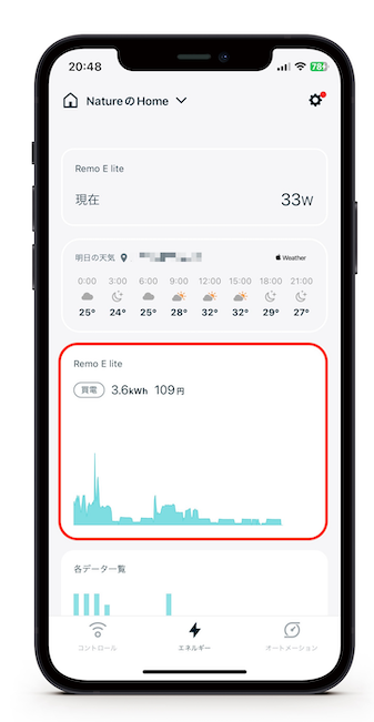 エネルギー画面について知りたい – ヘルプセンター | Nature Remo E